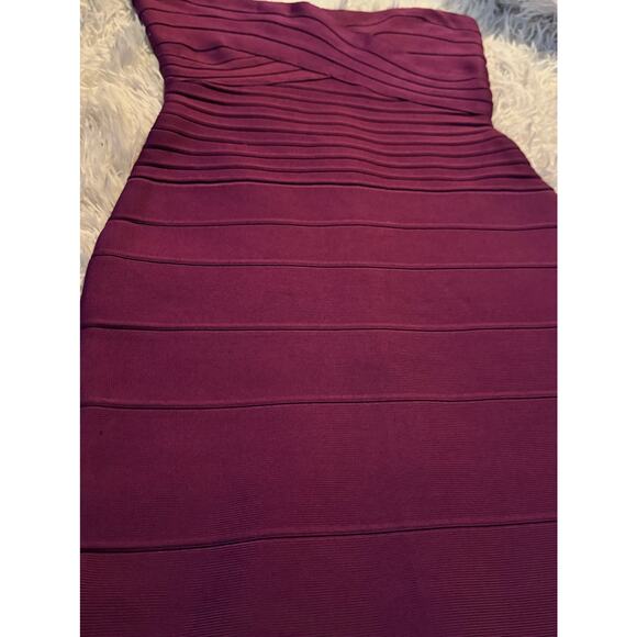 Strapless Herve Leger Bodycon size XS, 
Style HLTD6253 Magenta - Picture 8 of 11